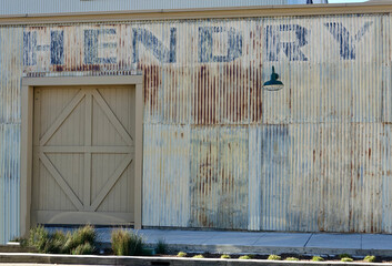 abandoned factory building in the warehouse district