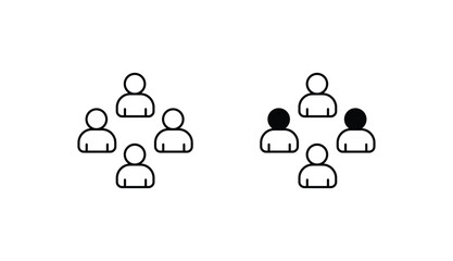 Diversity icon design with white background stock illustration