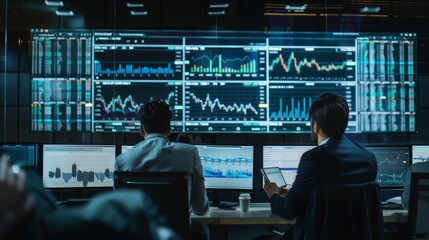 Focused Mentorship Session in Forex Trading with Market Analysis on Large Screen