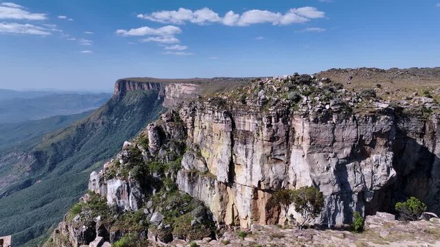 The Magical Nature of the Tundavala Gorge in Angola, Aerial View