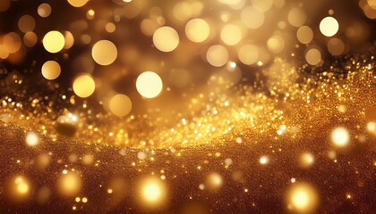 Fototapeta premium Gold glitter christmas background