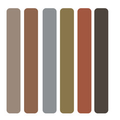 Obraz premium metallic plates and poles in different steel - handdrawn 3d vectorgrafic