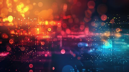 Obraz premium Abstract high technology background. Ai generation