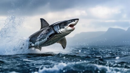 Fototapeta premium great white shark