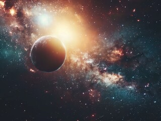 Exploring the splendor of space  planets, stars, and galaxies in the universe photography