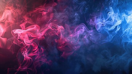 Obraz premium Colorful smoke on dark background.