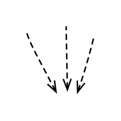 Collection different types of arrows sign. 