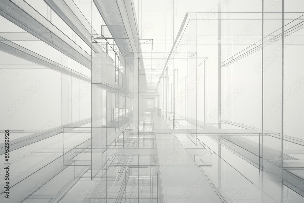 Poster A tall structure with numerous windows and possibly residential or office spaces