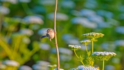 Delicate prinia (Prinia lepida) is a songbird living in the Southeastern region of Turkey. It is one of the most beautiful song birds in the world.