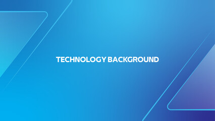 Modern abstract blue background with glowing geometric lines. Blue gradient shape design. Futuristic technology concept