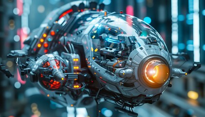 Fototapeta premium Exploring future engineering designs and cutting edge technologies through photography