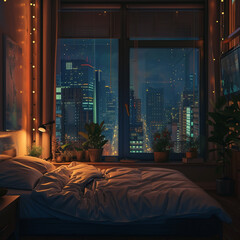 room at night