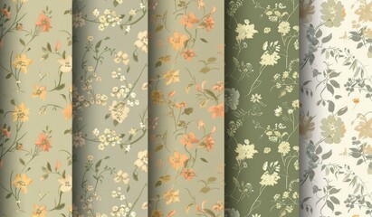 A modern damask seamless pattern background using pattern swatches included in the file, for easy access.