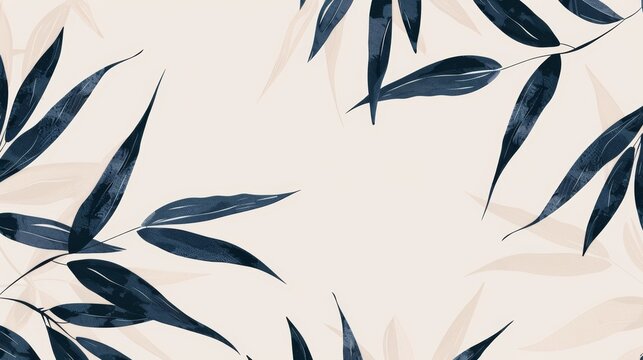 On a light gray background, there are multicolored Weeping Willow leaves.