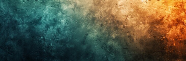 An old textured painting with dark olive green, peru, and pastel brown colors. This background includes space for text or images.
