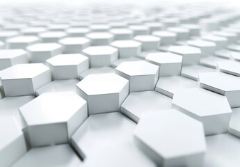 Graphical hexagonal honeycomb background on metallic surface with abstract hexagonal pattern.