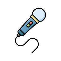 microphone icon vector design template simple and clean