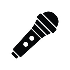 microphone icon vector design template simple and clean