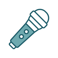 microphone icon vector design template simple and clean
