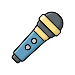 microphone icon vector design template simple and clean