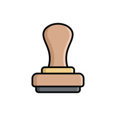 stamp icon vector design template simple and clean