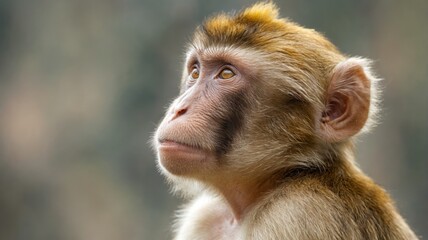 Close-up monkey  face Close up image of