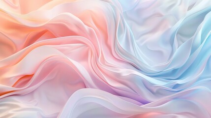 Obraz premium Soft pastel waves on a subtle abstract background. For designing apps or products.