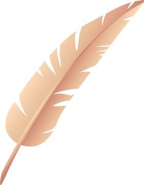 recommend clip art: Pink feather icon. Pen drawing of feather, bird made of feathers, feather silhouette icon illustration. Colorful feather