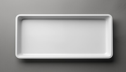 empty white plate top view