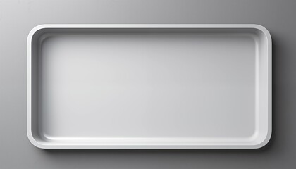 empty white plate top view