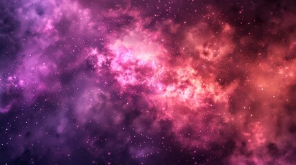 Abstract galaxy background showing vibrant pink nebula clouds