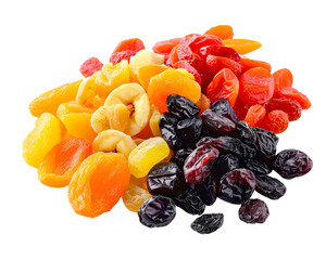 dried fruit isolated on transparent background, PNG