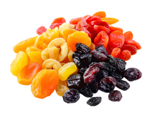 dried fruit isolated on transparent background, PNG