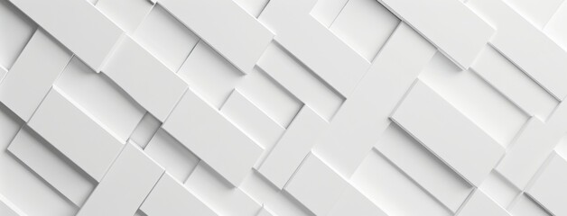 An inlay template with random white square diagonal cube boxes for your wallpaper banner with copy space