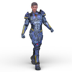 サイバーマン　3DCGレンダリング