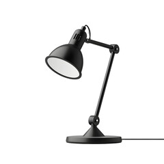 black lamp isolated on transparent background, PNG