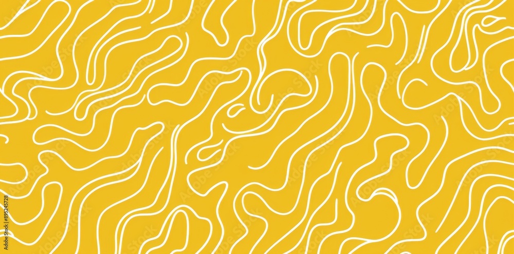 Poster simple childish scribble wallpaper print with a fun line doodle seamless pattern. create an abstract