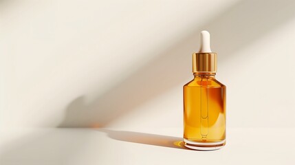 Hydrophilic oil, cosmetics and beauty concept, white solid background. Generative AI.