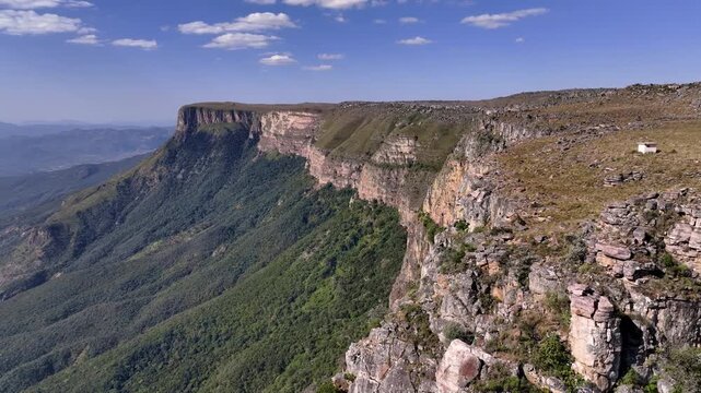 The Magical Nature of the Tundavala Gorge in Angola, Aerial View