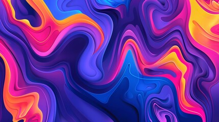 Fototapeta premium Abstract background showing colorful wavy shapes flowing seamlessly