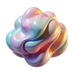 Vibrant 3D geometric shapes for futuristic UI design