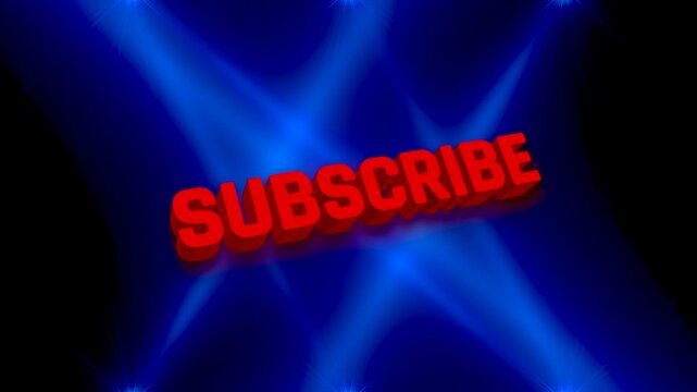 Social media subscribe animation
