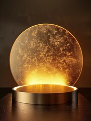 A lamp sitting on a table