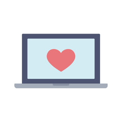 パソコン　ハート