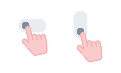 タッチスクリーンのスイッチ