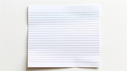 Blank lined paper with horizontal lines for writing and note-taking