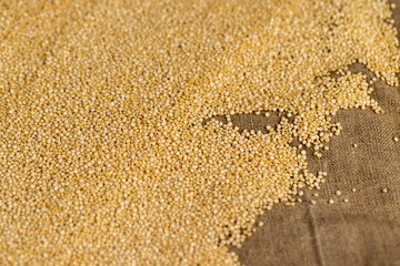 not cooked healthy quinoa porridge grains