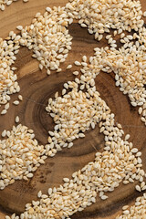 white sesame seeds for use in cooking