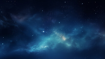 Celestial Night Sky with Stars