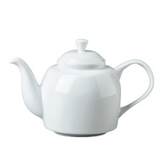 Obraz premium White ceramic teapot isolated on transparent background